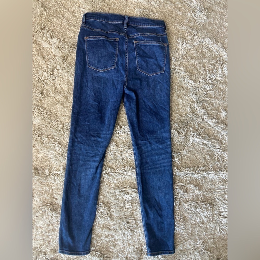 J. Crew Mercantile 9” High Rise Skinny Jean in Classic Blue Wash Women’s Size 29 - Picture 4 of 5